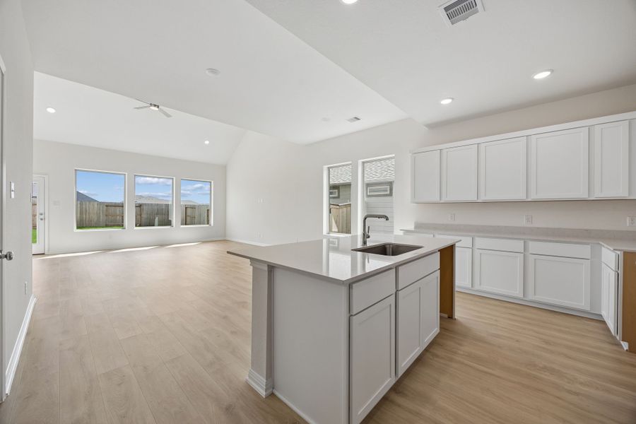 Furnished interior view inside a new home in Riviera Pines, Huffman (Image 7).