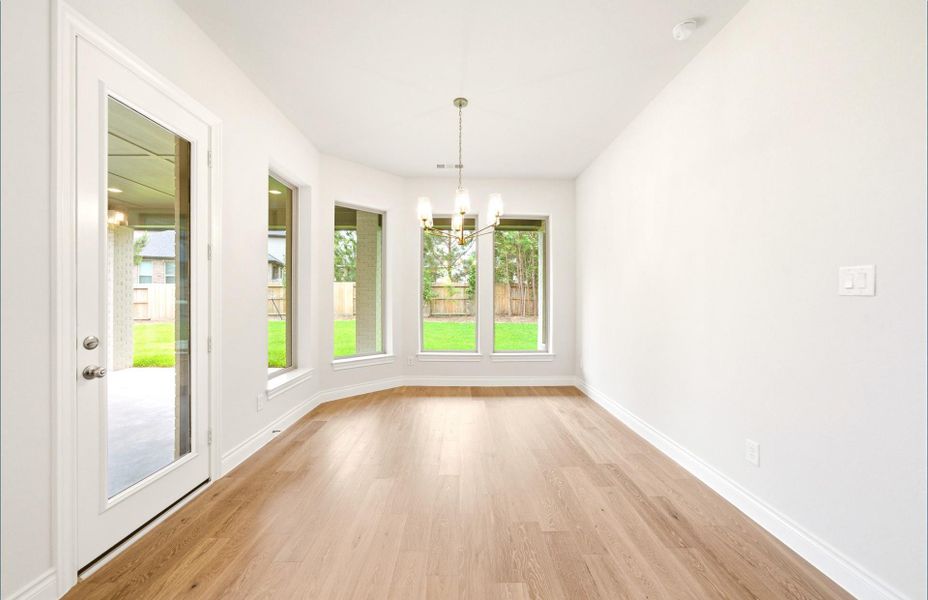 Spacious, unfurnished interior of a new home in The Woodlands Hills 65′, Willis (Image 30).