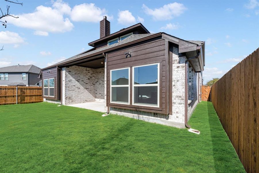 Exterior details and patio area of a home in Willow Wood Classic 50, McKinney (Image 23).
