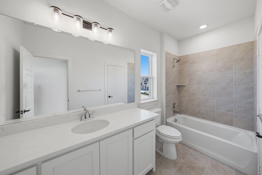 Furnished interior view inside a new home in Park Place - 80' Lots, Prosper (Image 16).