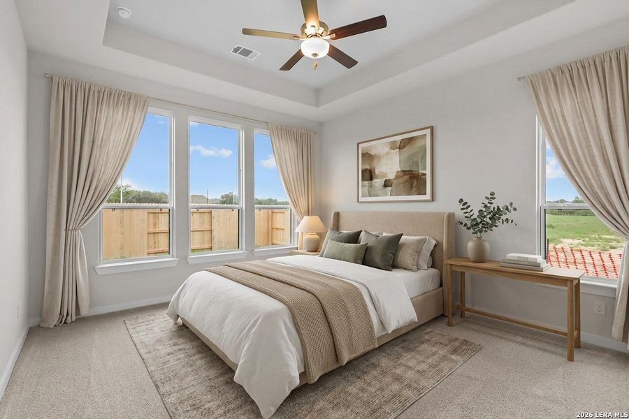 Furnished interior view inside a new home in Buffalo Crossing, Cibolo (Image 9).