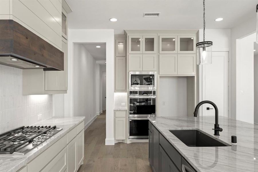Furnished interior view inside a new home in Estates at Rockhill, Frisco (Image 10).
