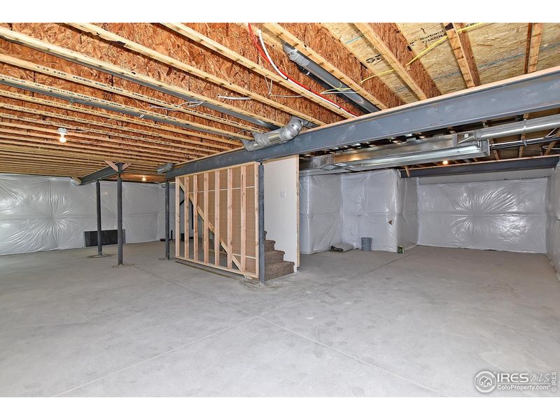 In-progress construction of a new home in , Johnstown, CO (Image 36).