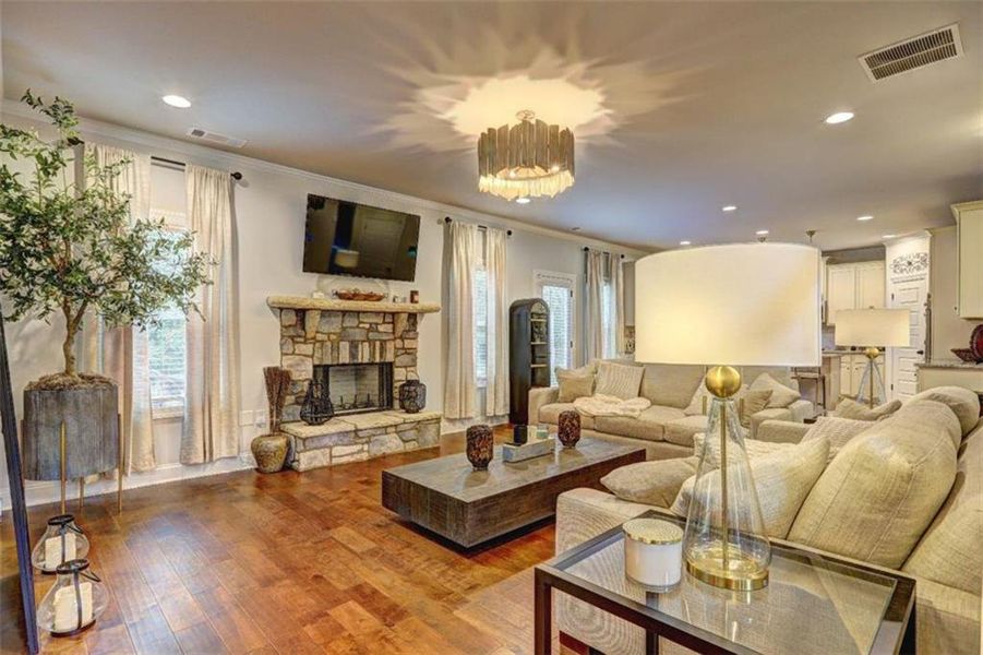 Furnished interior view inside a new home in Nine Oaks, Locust Grove (Image 10). Furnished interior view inside a new home in Nine Oaks, Locust Grove (Image 10).