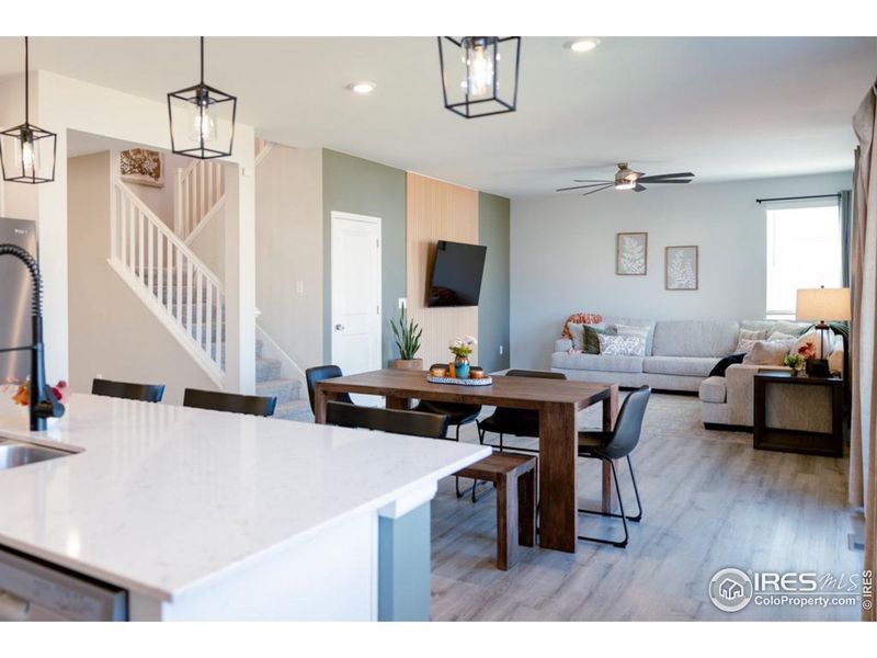 View From Kitchen towards Living Space View From Kitchen towards Living Space