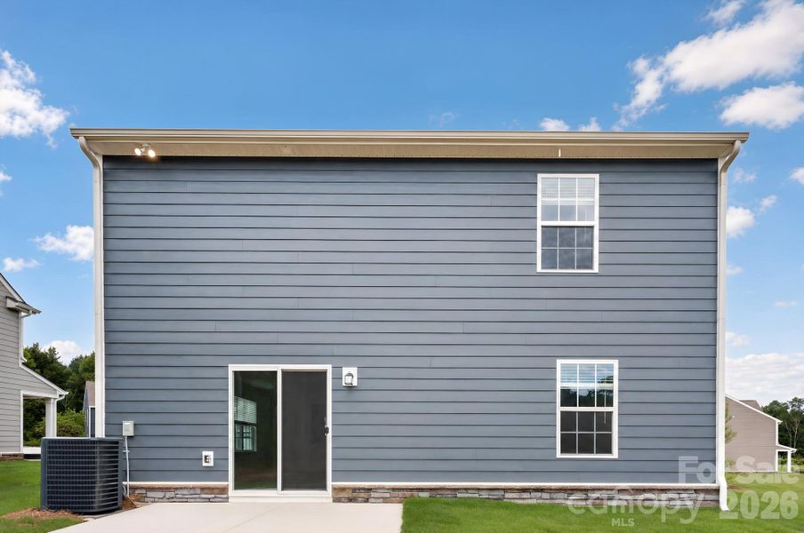 Exterior details and patio area of a home in Cannon Village, York (Image 4). Exterior details and patio area of a home in Cannon Village, York (Image 4).
