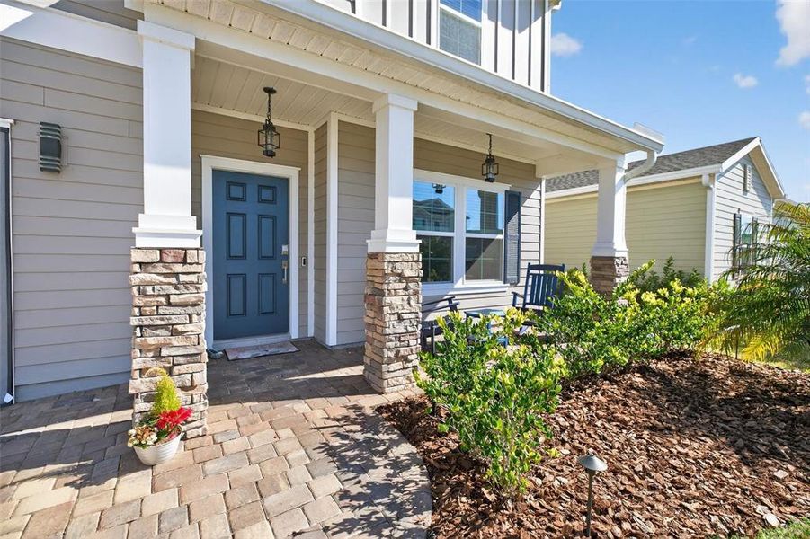 Exterior details and patio area of a home in Trailmark, St. Augustine (Image 3).