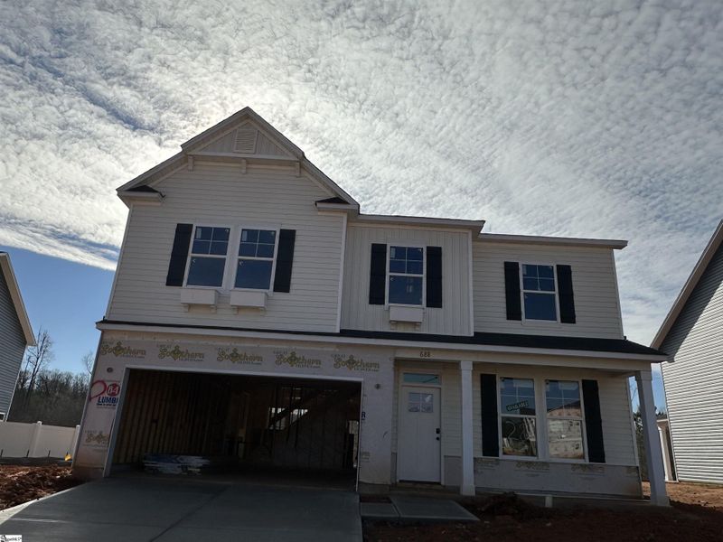 In-progress construction of a new home in Shiloh Trail, Wellford, SC (Image 7).