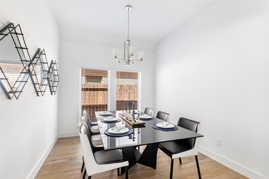 Furnished interior view inside a new home in The Highlands, Porter (Image 9).