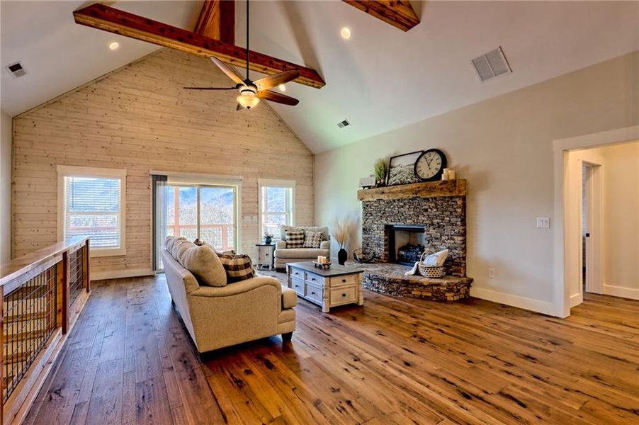 Furnished interior view inside a new home in , Hiawassee (Image 7).