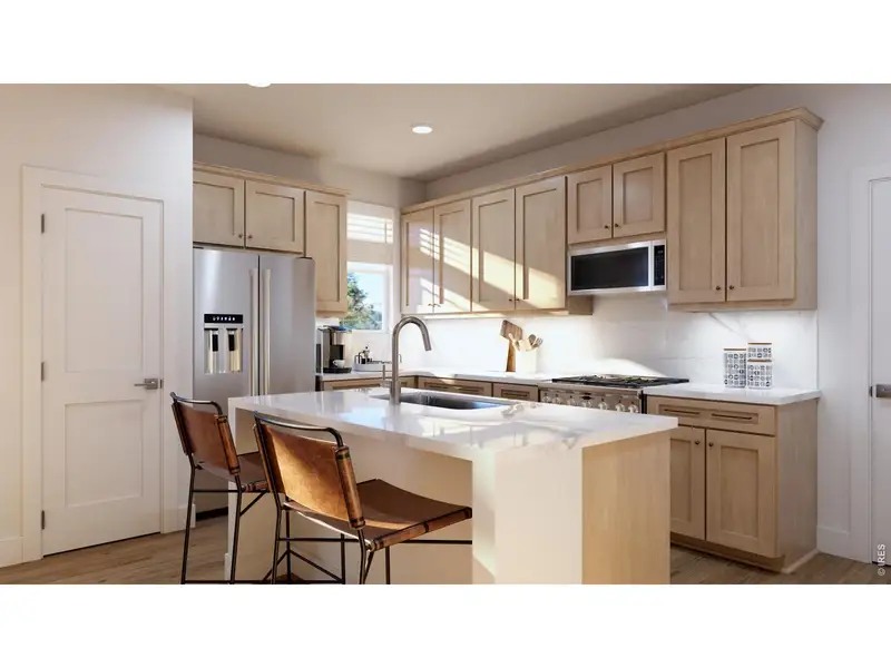 Furnished interior view inside a new home in Pintail Commons at Johnstown Village, Johnstown (Image 4).