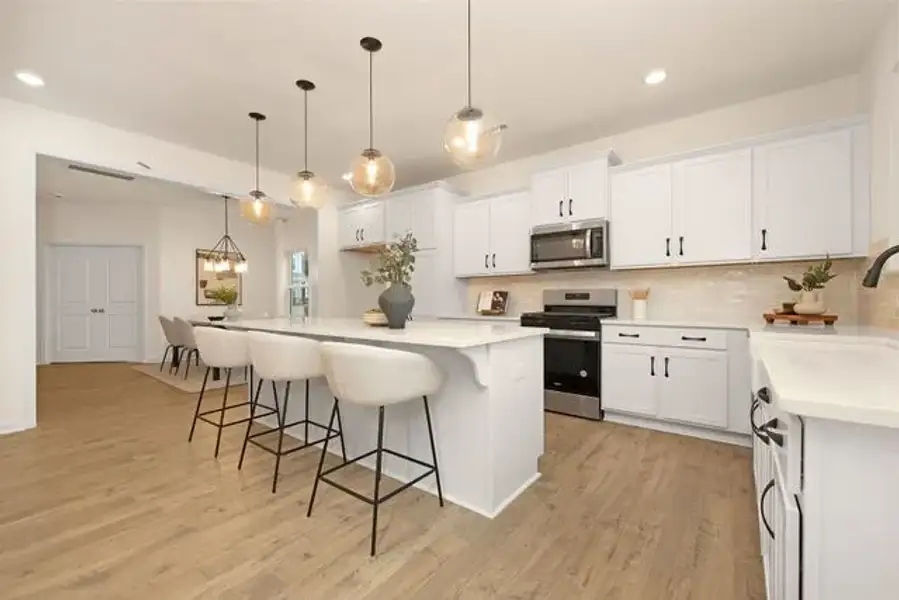 Representative furnished interior of a home built from the Inverness by True Homes in Edgewater - Lakeview Point, Lancaster (Image 3).