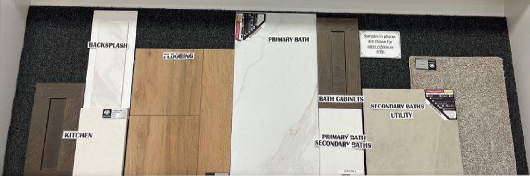 Sample of building materials used in homes in Legacy, League City (Image 4).