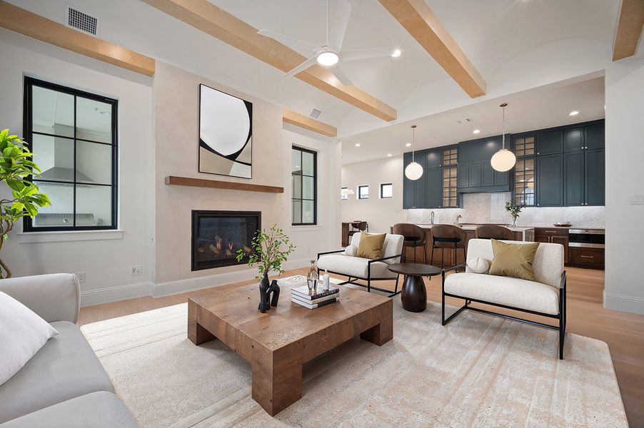 Representative furnished interior of a home built from the The Sienna by Homebound in The Villas at Lakeside, Flower Mound (Image 5). Representative furnished interior of a home built from the The Sienna by Homebound in The Villas at Lakeside, Flower Mound (Image 5).