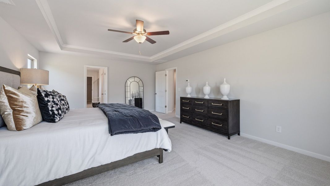Representative furnished interior of a home built from the Stonefield - Side Entry by DRB Homes in Brighton, Locust Grove (Image 25).