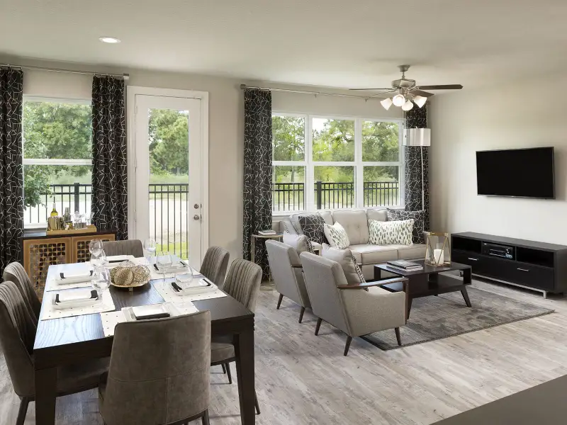 Furnished interior view inside a new home in Spring Brook Village - City Series, Houston (Image 4).