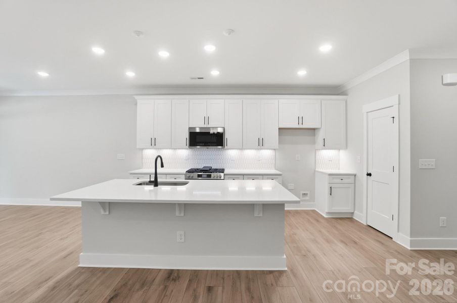 Furnished interior view inside a new home in Blythe Mill Townhomes, Waxhaw (Image 9).