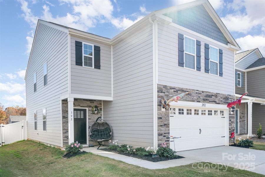 Front exterior of a new home in Fergus Crossing, York, SC, highlighting curb appeal (Image 24).
