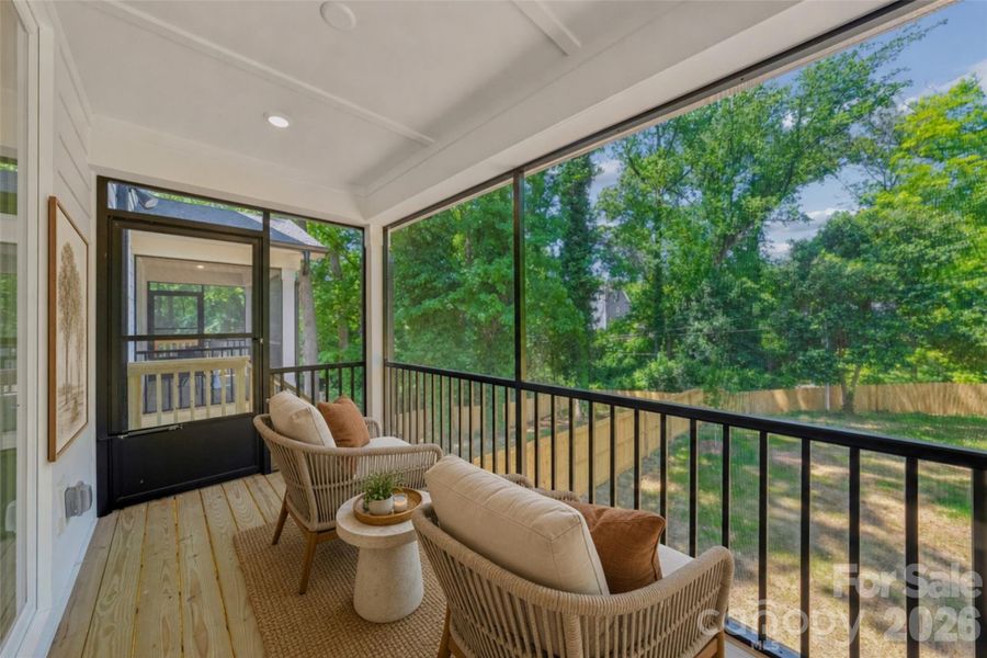 Exterior details and patio area of a home in , Charlotte (Image 25).