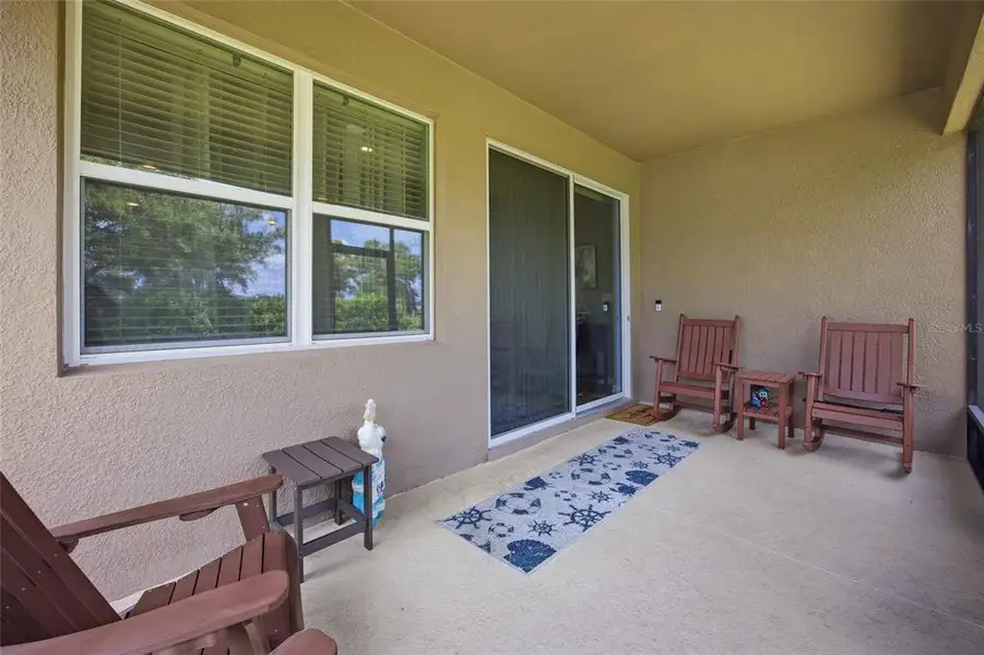 Exterior details and patio area of a home in JB Ranch, Ocala (Image 4).