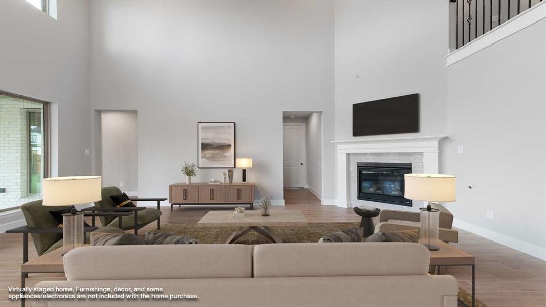 Furnished interior view inside a new home in Terraces 72', Rockwall (Image 10).