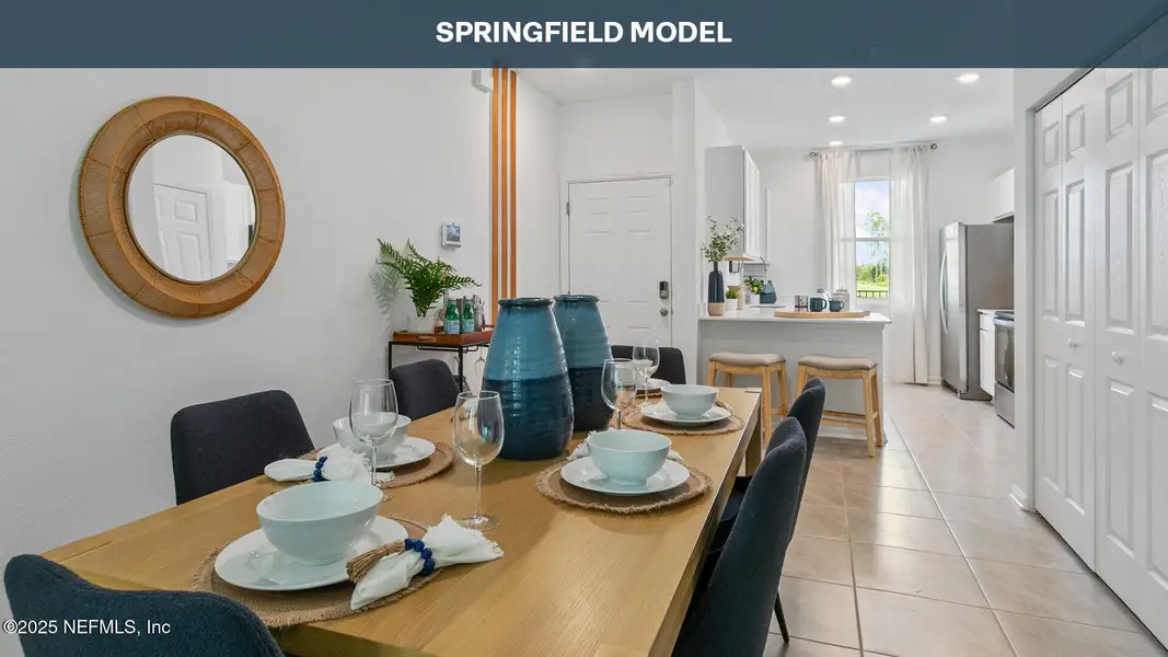 Furnished interior view inside a new home in Stokes Landing, St. Augustine (Image 8).