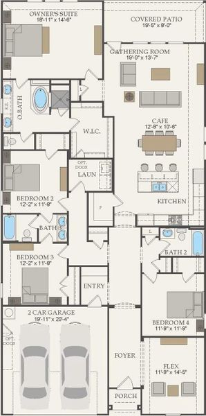 Pulte Homes, Doucette floor plan Pulte Homes, Doucette floor plan