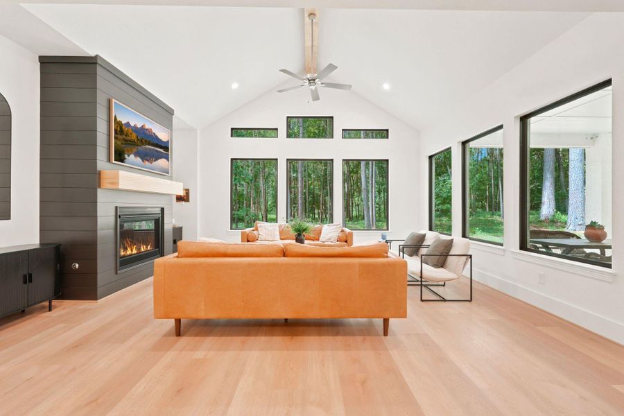 Furnished interior view inside a new home in , New Waverly (Image 29).