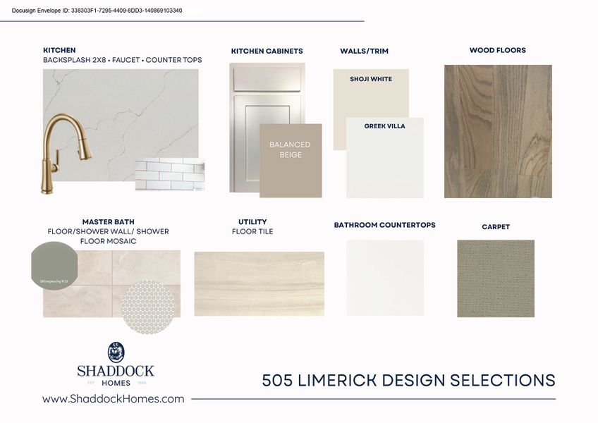 Sample of building materials used in homes in Hillside Village, Celina (Image 4).