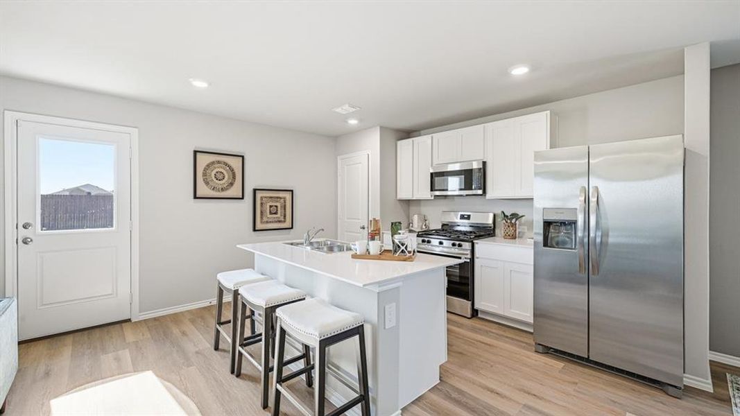 Furnished interior view inside a new home in Hickory Grove, Krum (Image 4).