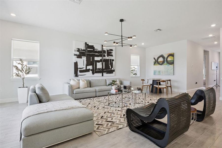 Furnished interior view inside a new home in , Orlando (Image 31). Furnished interior view inside a new home in , Orlando (Image 31).