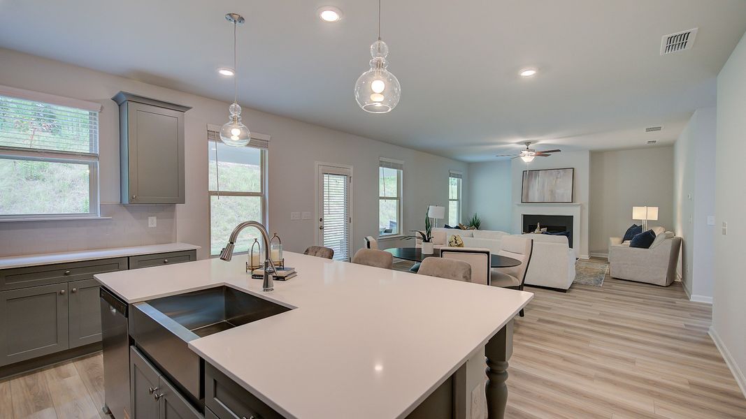 Furnished interior view inside a new home in Hamilton Lakes, Lawrenceville (Image 15). Furnished interior view inside a new home in Hamilton Lakes, Lawrenceville (Image 15).