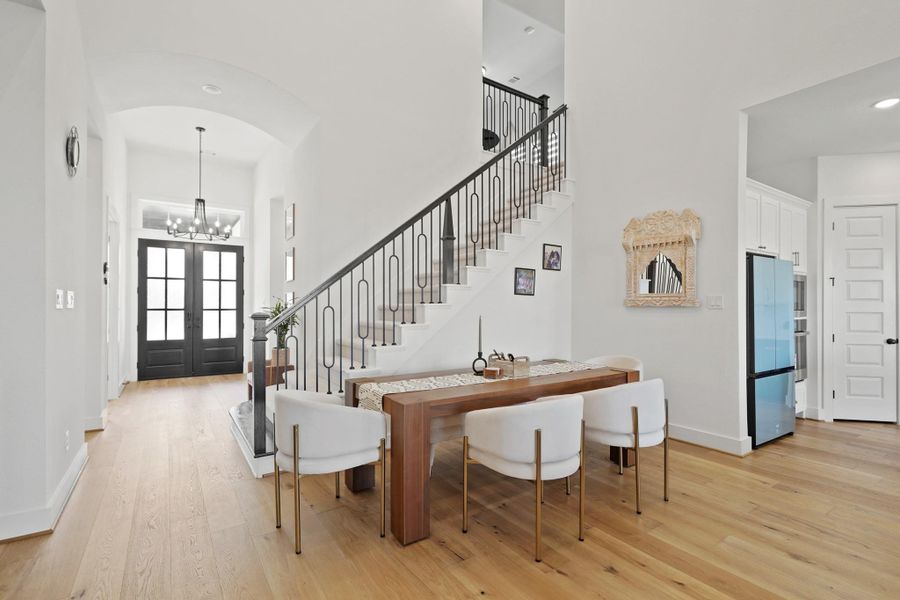 Furnished interior view inside a new home in Sienna, Missouri City (Image 6). Furnished interior view inside a new home in Sienna, Missouri City (Image 6).