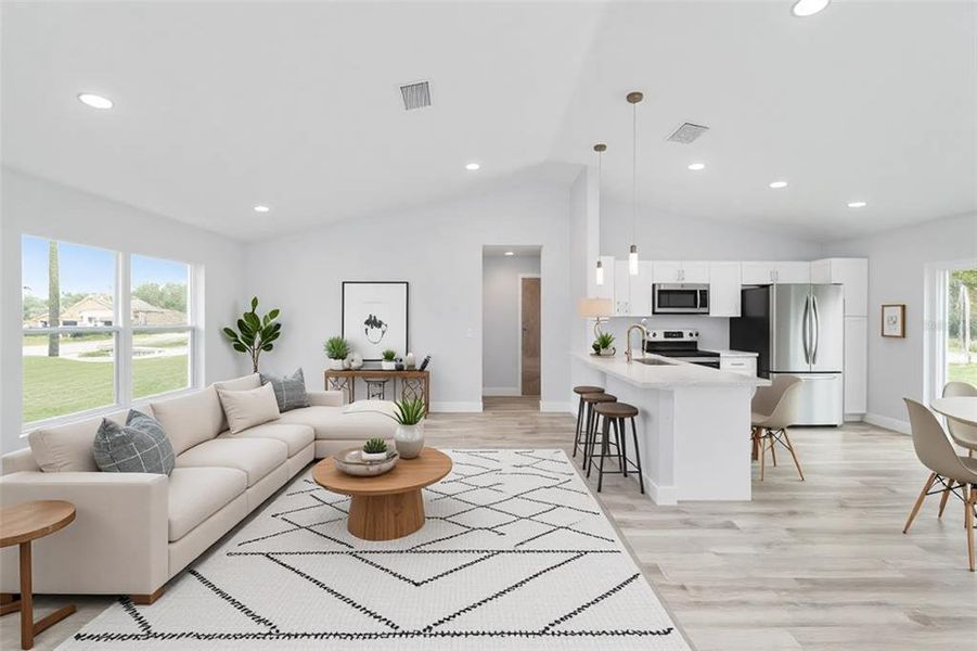 Furnished interior view inside a new home in , Ocala (Image 9).
