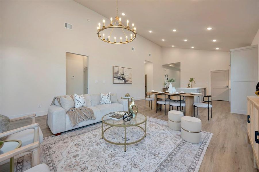 Furnished interior view inside a new home in , Fort Worth (Image 19).