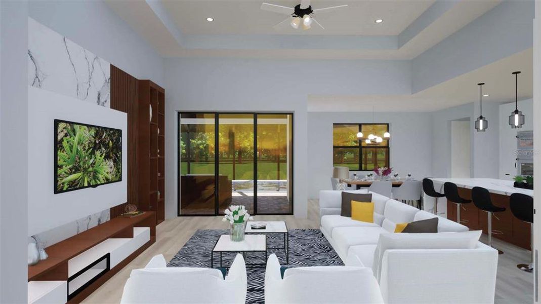 Furnished interior view inside a new home in , North Port (Image 8).