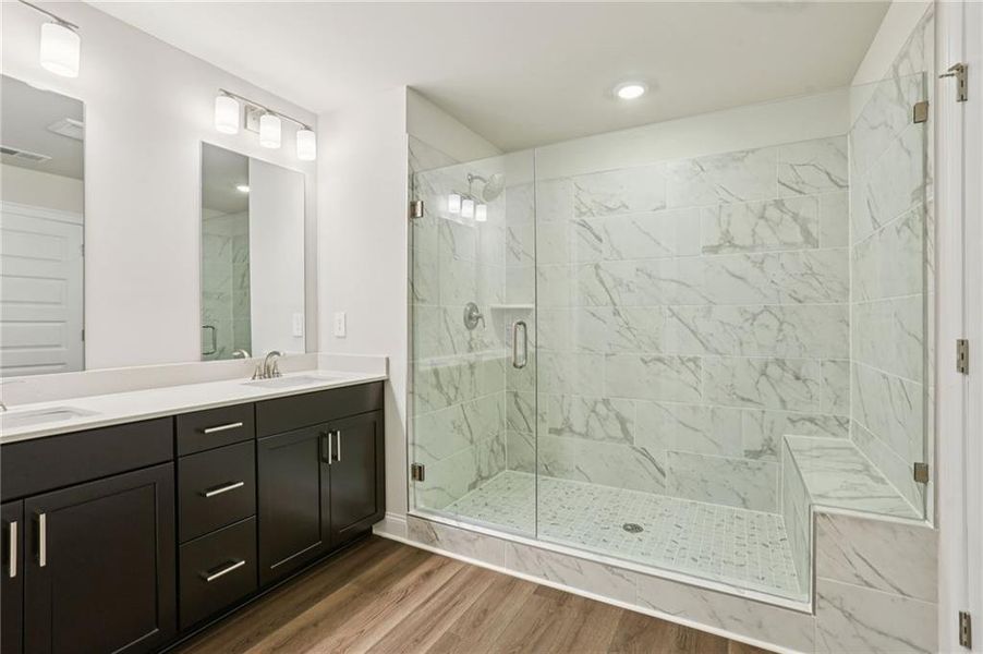 Furnished interior view inside a new home in Hemingway - Highland Series, Cumming (Image 11).