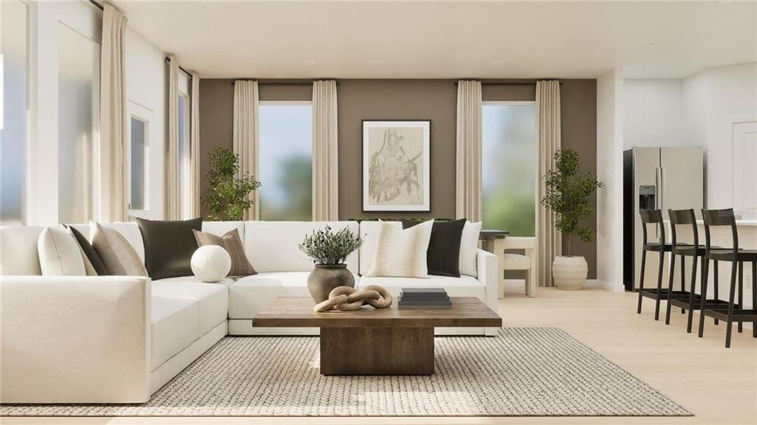 Furnished interior view inside a new home in , Clermont (Image 6).