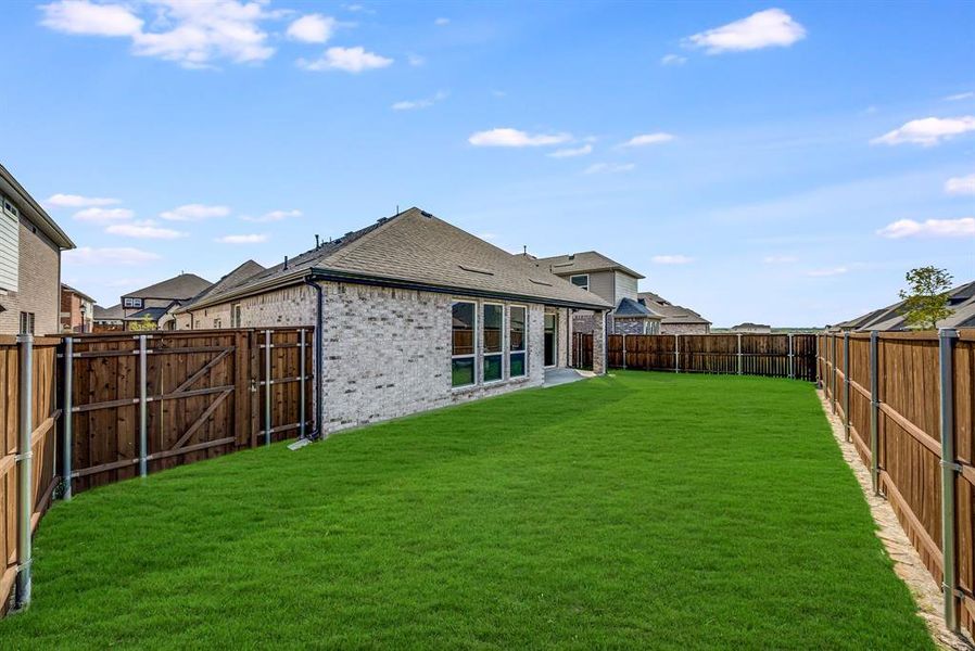 Front exterior of a new home in Edgewood Creek, Celina, TX, highlighting curb appeal (Image 23).