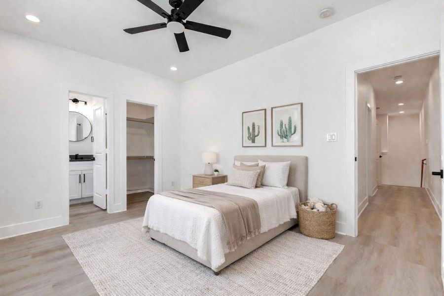 Furnished interior view inside a new home in , Houston (Image 10).