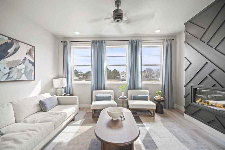 Furnished interior in a model home at Pony Park in Colorado Springs (Image 7).