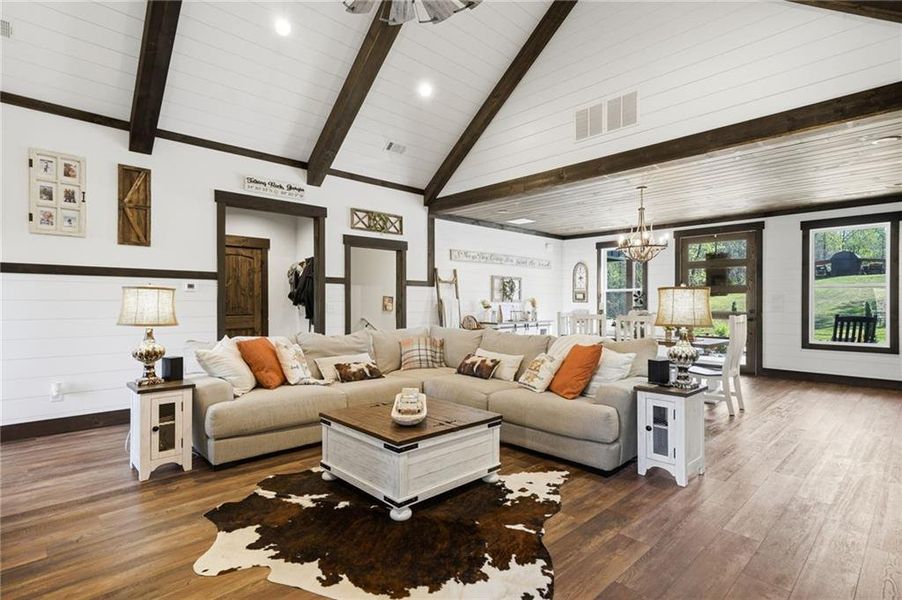 Furnished interior view inside a new home in , Talking Rock (Image 8).