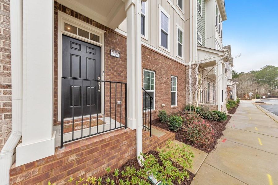 Exterior details and patio area of a home in , Woodstock (Image 29). Exterior details and patio area of a home in , Woodstock (Image 29).