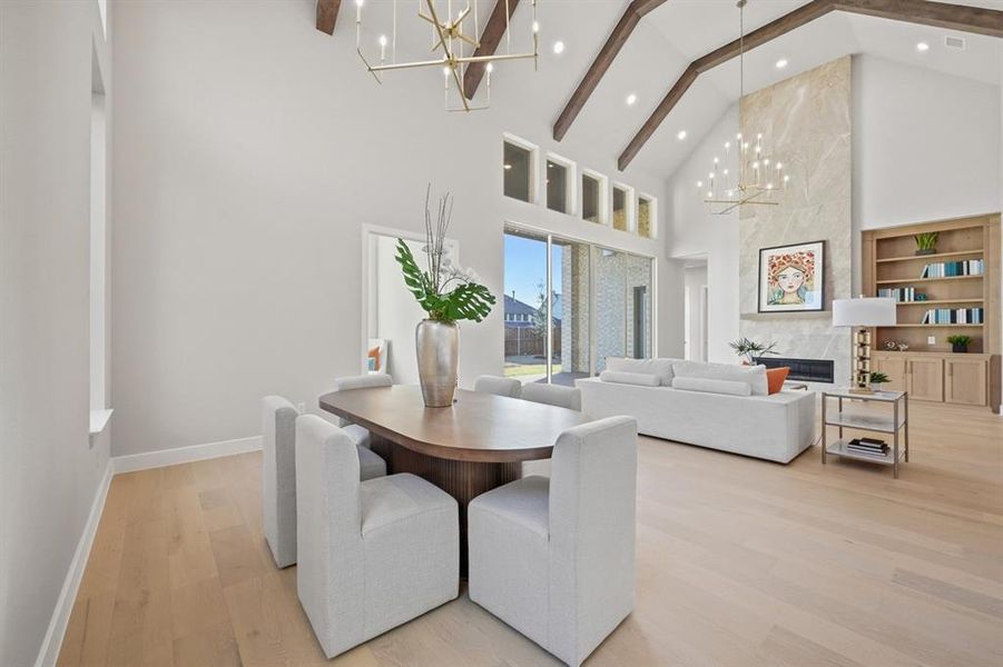 Furnished interior view inside a new home in StarView, Prosper (Image 26).