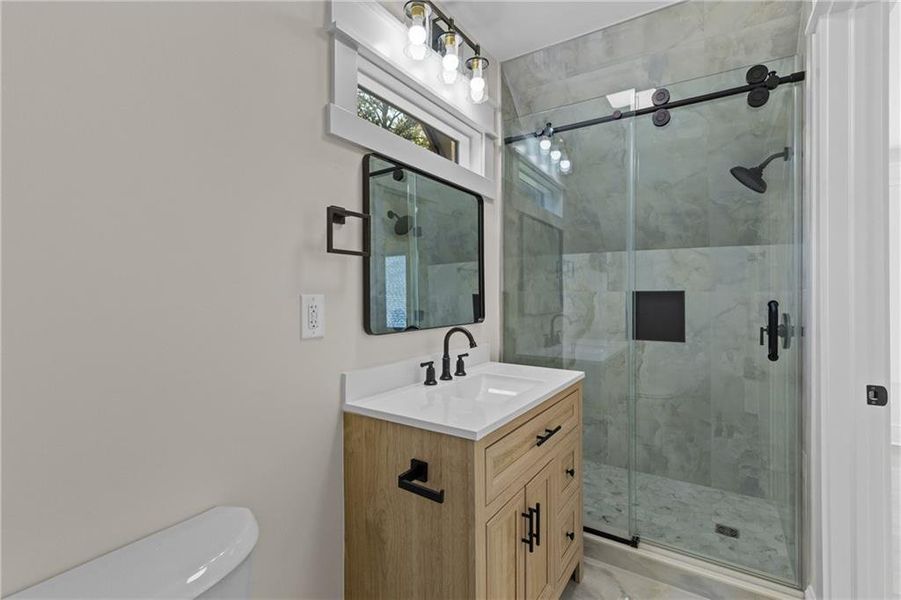 Furnished interior view inside a new home in , Monroe (Image 16).