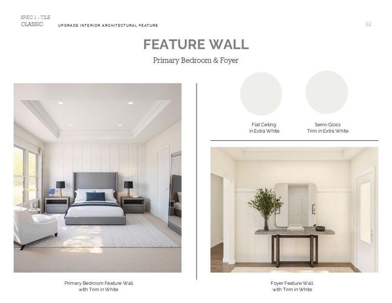 Classic Look Palette 4: Trim Selection Sheet (*Artist rendering used for illustration purposes only.)