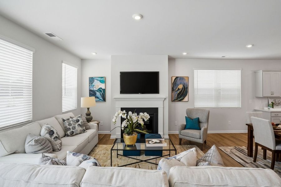 Furnished interior view inside a new home in Waxhaw Landing, Monroe (Image 14).