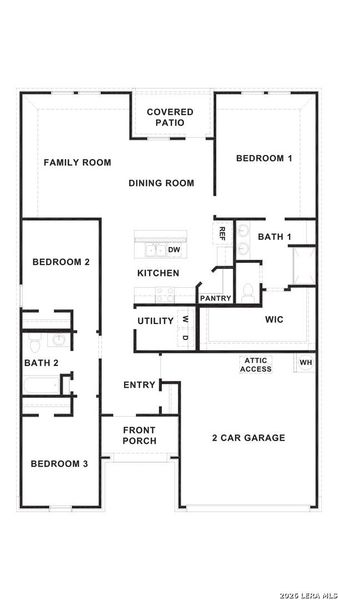 2D floor plan layout of this home in Arroyo Ranch, Seguin, TX (Image 2). 2D floor plan layout of this home in Arroyo Ranch, Seguin, TX (Image 2).