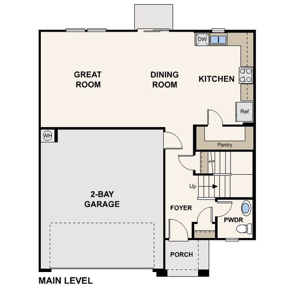 2D floor plan layout for the Ironwood by Century Complete in Western Crossings, Florence, AZ (Image 3).