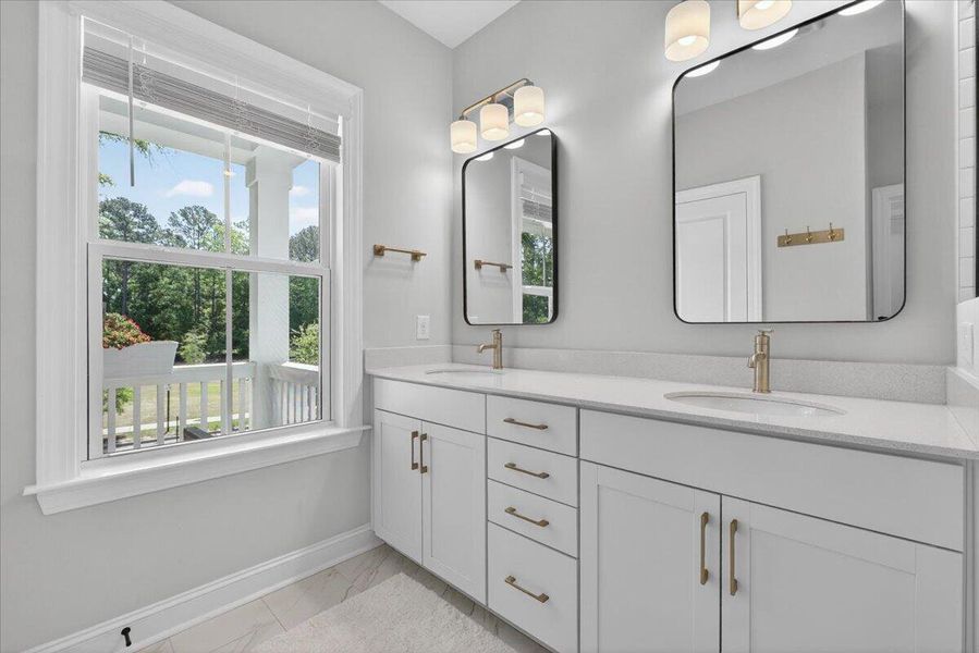 Furnished interior view inside a new home in Oak Bluff, Charleston (Image 37).